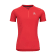 T-SHIRT COL ROND MANCHES COURTES 1/2 ZIP FEMME