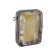 COCOON Cube d'emballage avec dessus en filet laminé L GREY/YELLOW