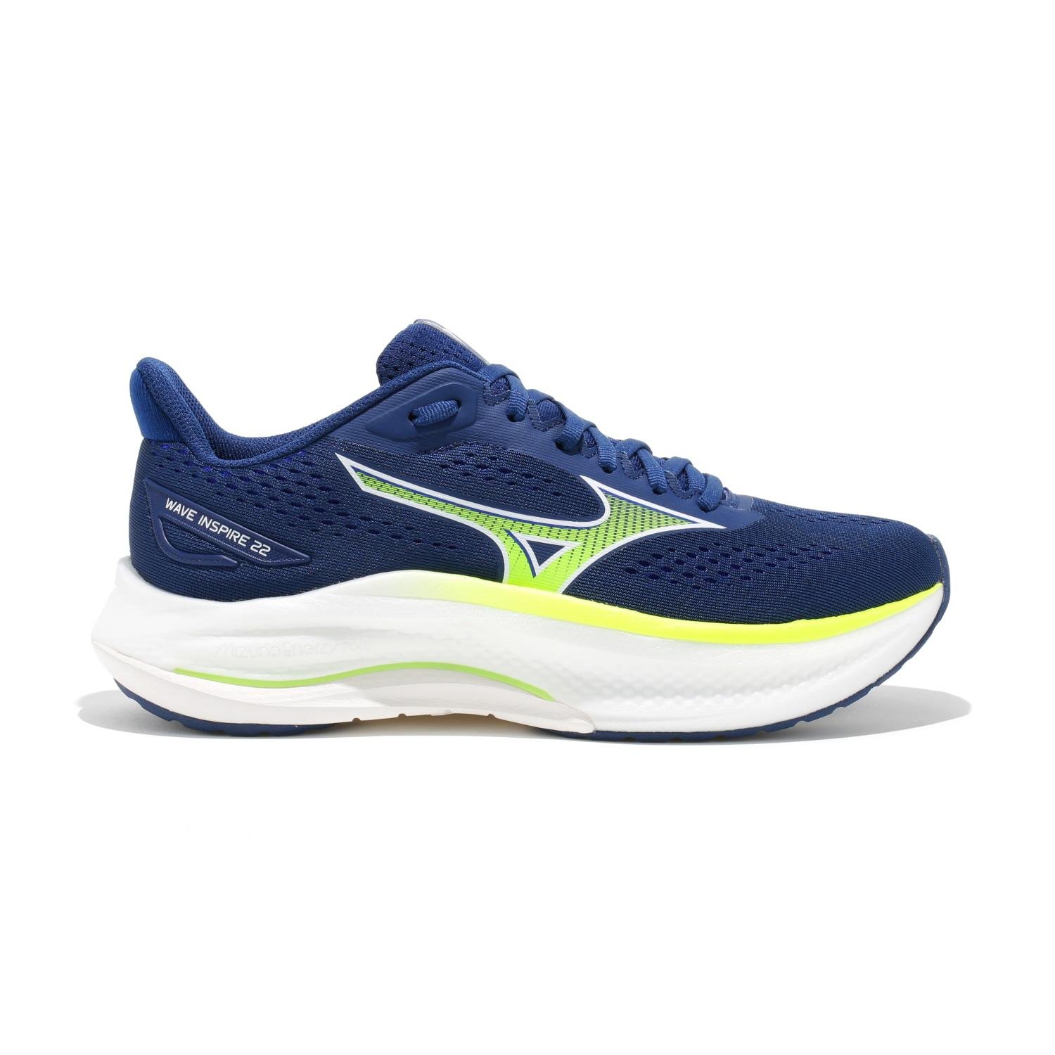 Mizuno Wave Inspire 22 Bleu / Jaune Homme chaussure Chaussures de running Mizuno Wave Inspire 22 - Homme - 42