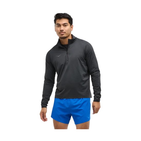 HOKA - MAGLIA MANICHE LUNGHE MEZZA ZIP GLIDETECH UOMO
