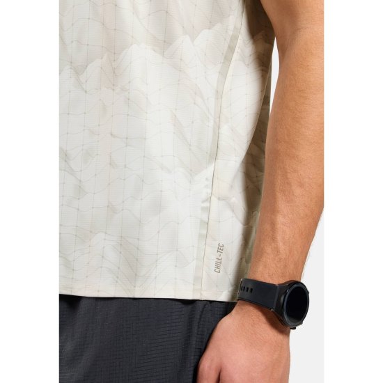 ODLO - T-shirt Zeroweight Chill-Tec print uomo