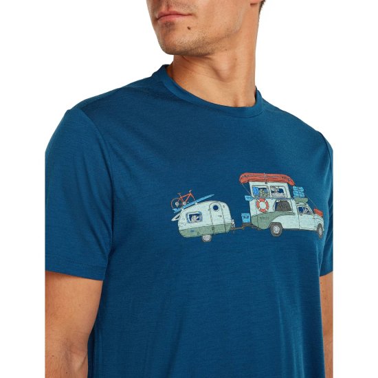 ICEBREAKER - T-shirt 150 Tech Lite Peaceful Pass uomo