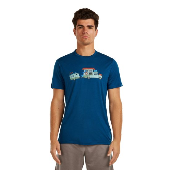 ICEBREAKER - T-shirt 150 Tech Lite Peaceful Pass uomo