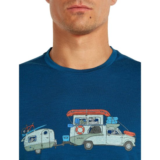 ICEBREAKER - T-shirt 150 Tech Lite Peaceful Pass uomo