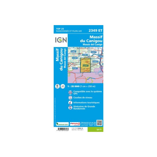 IGN - 2349ET MASSICCIO DEL CANIGOU