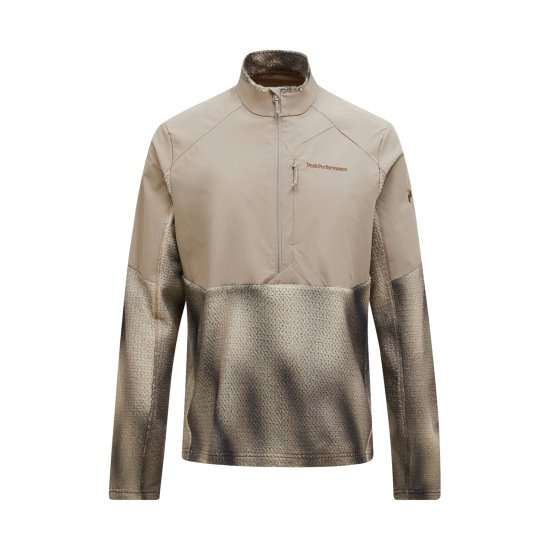 PEAK PERFORMANCE - Pile Freelight Alpha mezza zip All Over Print uomo
