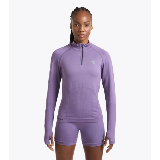DIADORA - T-shirt manches longues 1/2 Zip Stratouno femme