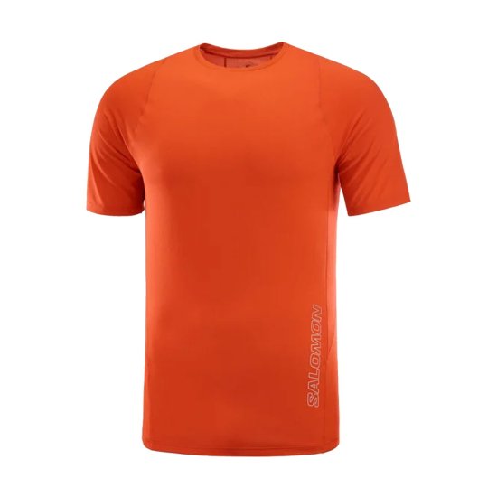 SALOMON - T-SHIRT MANCHES COURTES SENSE AERO HOMME FIERY RED