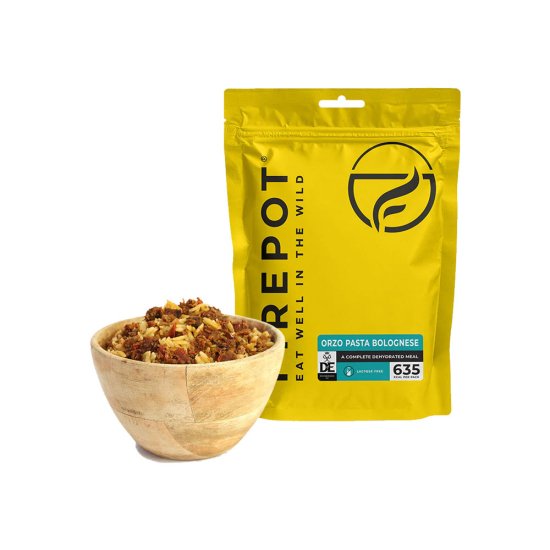 FIREPOT - REPAS LYOPHILISÉ - PÂTES ORZO A LA BOLOGNAISE