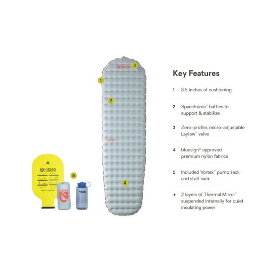 NEMO - matelas toutes saisons ultra leger TENSOR REGULAR