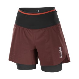 SALOMON SHORT S/LAB ULTRA 2 EN 1 FEMME decadent chocolate S DECADENT CHOCOLATE/V