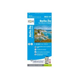 IGN CARTE BELLE-ÎLE, ÎLES D'HOUAT ET D'HŒDIC