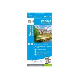 IGN CARTE VANNES, GOLFE DU MORBIHAN