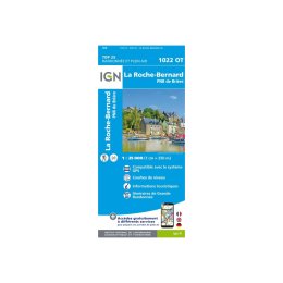 IGN CARTE LA ROCHE-BERNARD, PARC NATUREL RÉGIONAL DE BRIÈRE