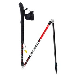 Guidetti BÂTONS DE TRAIL SILVER NÉO 115 NOIR/ROUGE