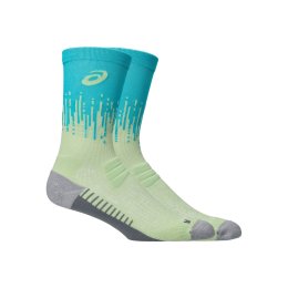 ASICS Chaussettes running PERFORMANCE RUN SOCK CREW mixte 35-38 750 / ILLUMINATE YELLOW/ENERGY AQUA