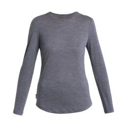 ICEBREAKER T-SHIRT ML MERINO 125 COOL LITE SPHERE III FEMME L MIDNIGHT NAVY HTHR