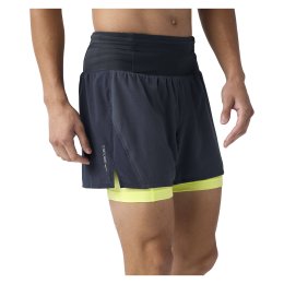BROOKS SHORT HIGH POINT 5" 2 EN 1 SHORT 2.0 HOMME L 480 - Blue Nights/Sunray