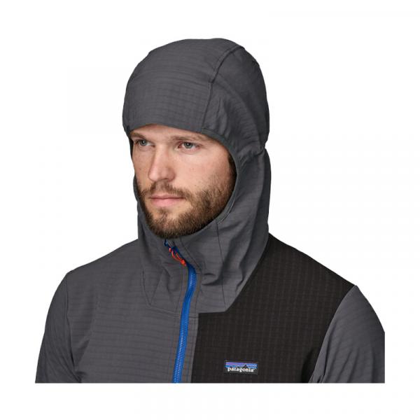 POLAIRE R1 TECHFACE HOODY HOMME GRISE-3