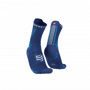 CHAUSSSETTES PRO RACING V4.0 TRAIL SODALITE/FLUO BLUE