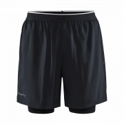 SHORT ADV CHARGE 2-IN-1 STRETCH HOMME BLACK