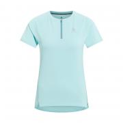 T-SHIRT COL ROND MANCHES COURTES 1/2 ZIP FEMME-thumb-3